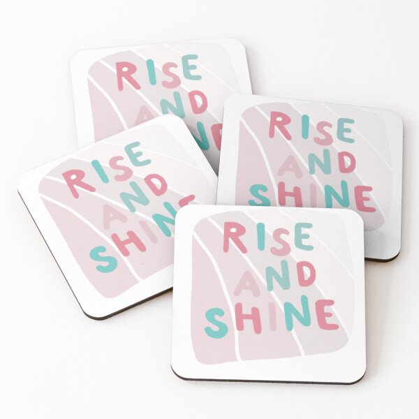Item preview, Rise and shine, inspirational life quote (colour palette background, color palete) designed and sold by Sanaura.