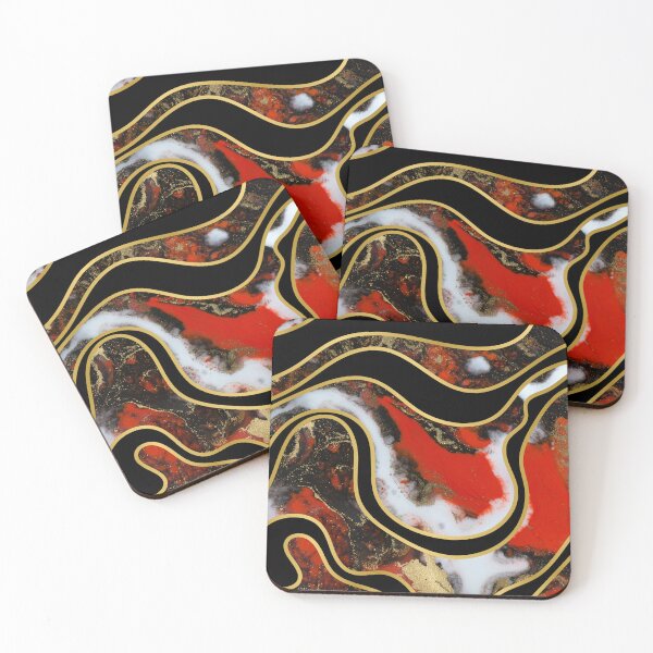 Item preview, Abstract black and red designed and sold by FGCART.