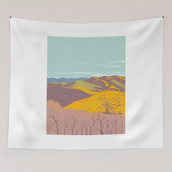 Item preview, Lamar Alexander Rocky Fork State Park in Blue Ridge Region of Appalachian Mountains Unicoi County Tennessee USA WPA Poster Art designed and sold by patrimonio.