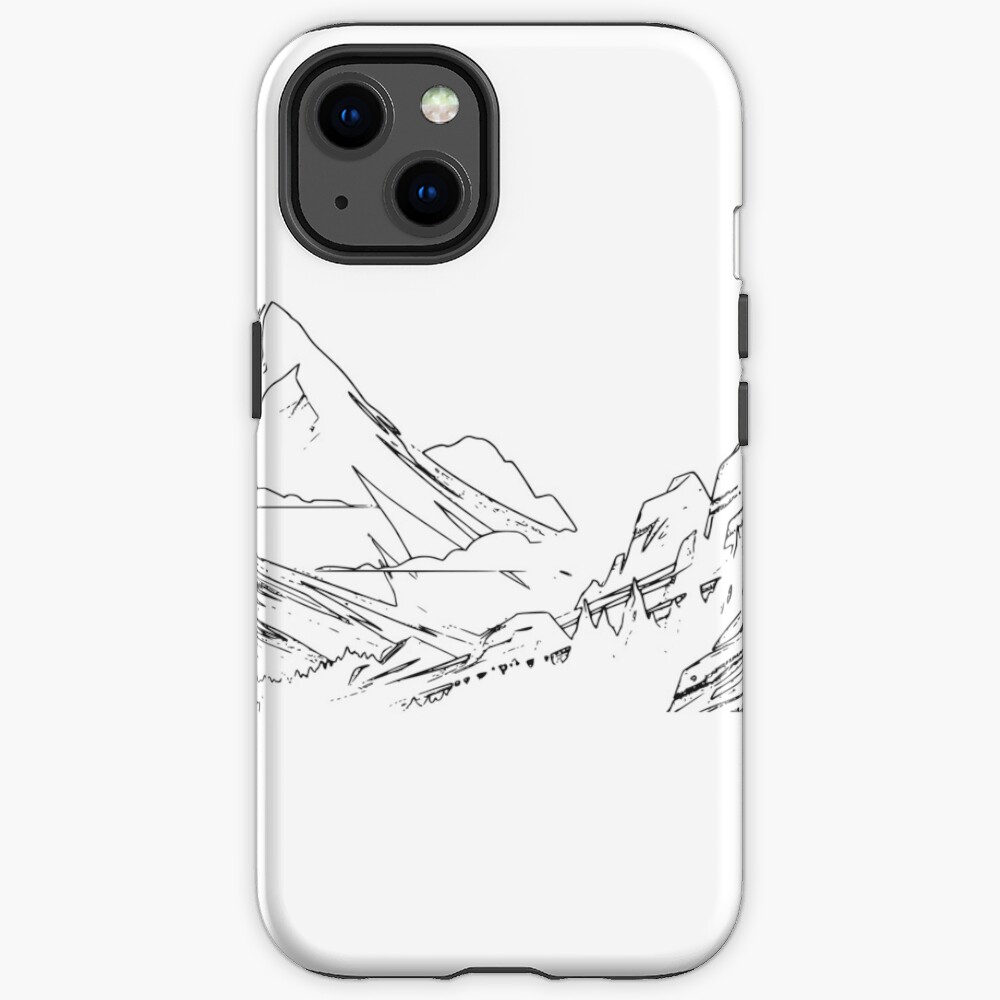 Outline of the Mountains iPhone Case