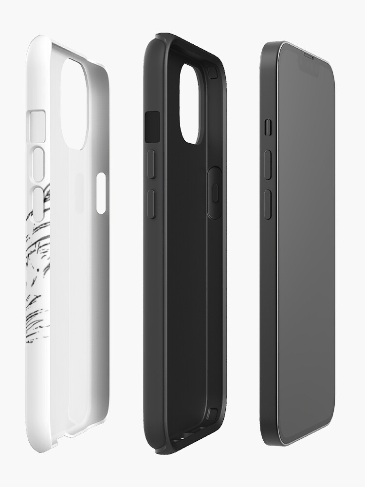 Alternate view of Outline of the Mountains iPhone Case