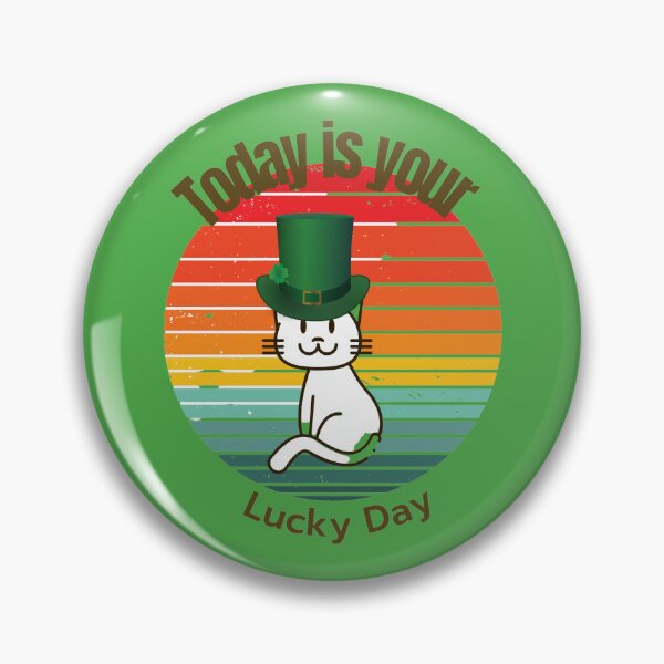Item preview, Today is your lucky day - Irish Cat with Grunge Sunset - saint patricks day designed and sold by Mechanical-Artt.