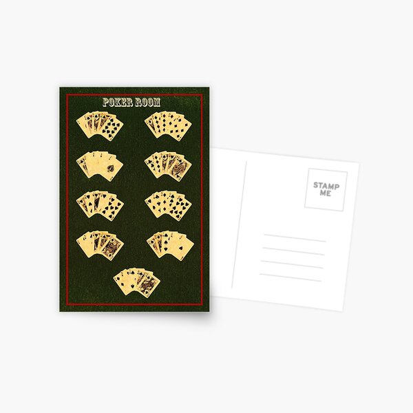 Poker Room Postcard