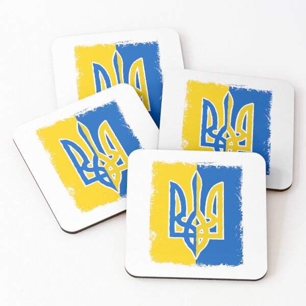 Item preview, Vintage Ukrainian Flag Ukraine Trident Tryzub Slava Ukraini designed and sold by pixeljamz.