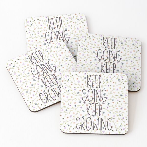 Item preview, Keep Going Keep Growing Inspirational and Motivational Quote designed and sold by HarrysMomStudio.