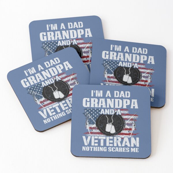 Item preview, I'm A Dad Grandpa And A Veteran Nothing Scares Me Grandad designed and sold by raretshirtsuk.