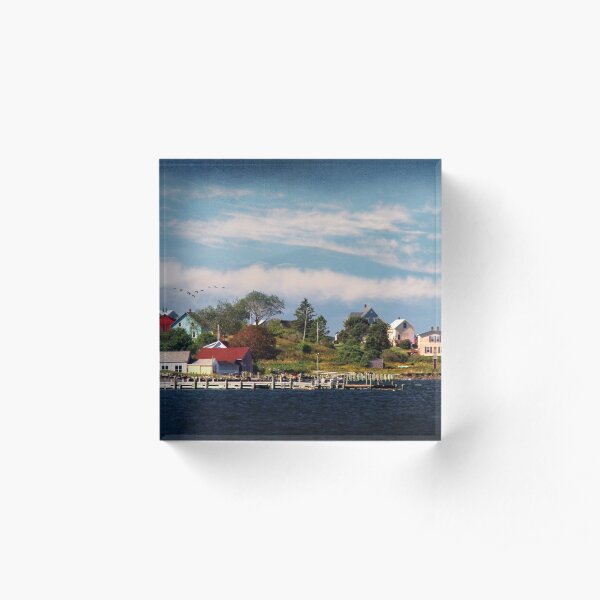 Big Tancook Island Houses Acrylic Block