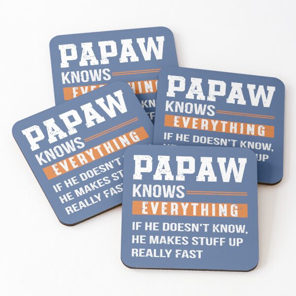 Item preview, Papaw Knows Everything If He Doesn't Know Grandad Papa designed and sold by raretshirtsuk.