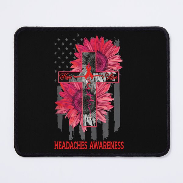 Item preview, Faith Hope Love American Flag Sunflower Christian Cross Headaches Awareness designed and sold by Tadmab.