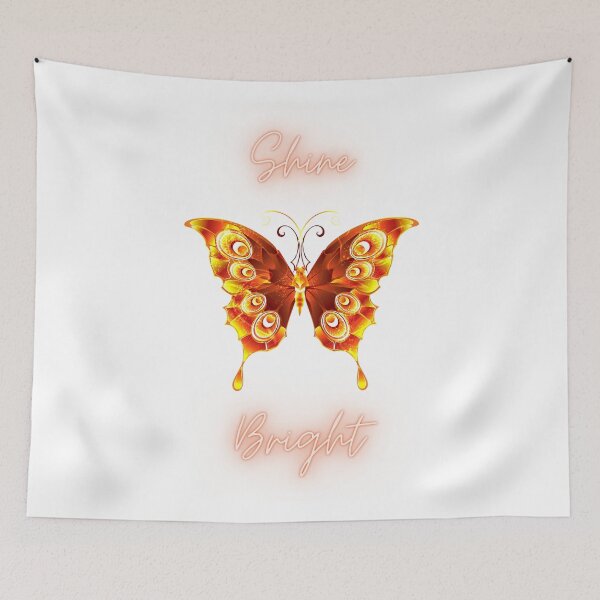 Item preview, Beautiful Shine Bright Yellow Orange Butterfly Message designed and sold by CreativNode.