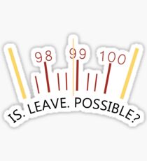 IS LEAVE POSSIBLE? Sticker