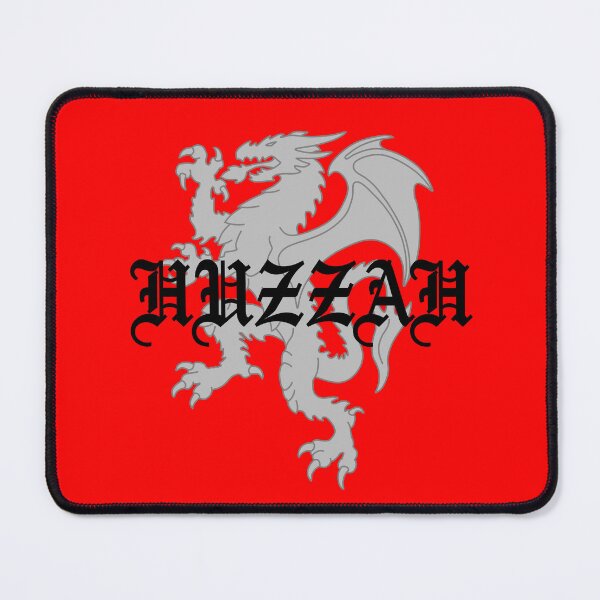 Item preview, Huzzah Heraldic Dragon in Grey designed and sold by geekymindus.