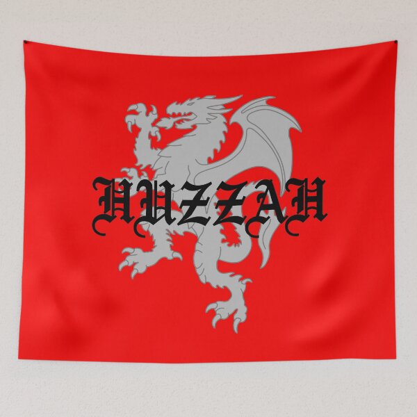 Item preview, Huzzah Heraldic Dragon in Grey designed and sold by geekymindus.