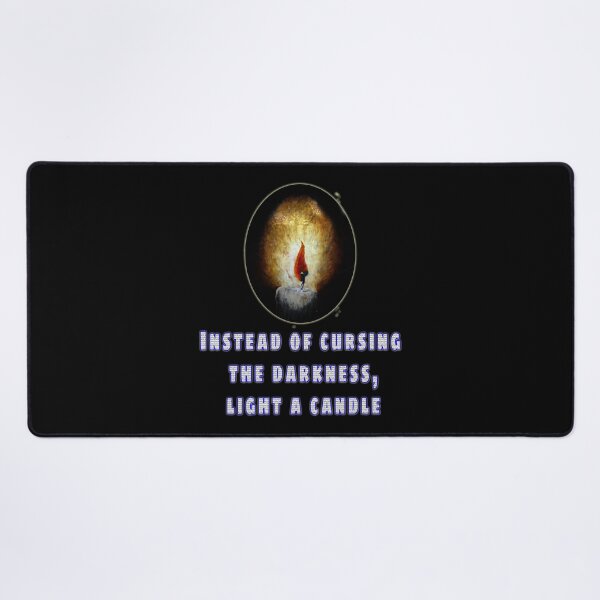 Item preview,  Instead of cursing the dark, light a candle. Quote from Lao-Tsu designed and sold by Tiziza.