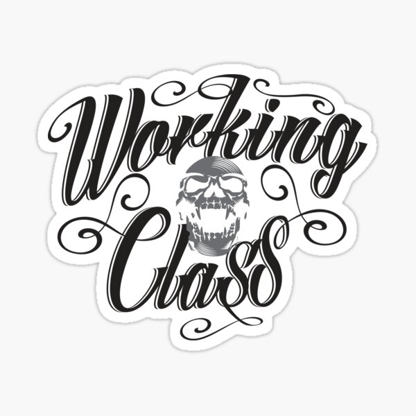 Working Class Blue Collar Sticker for Sale by D4mon