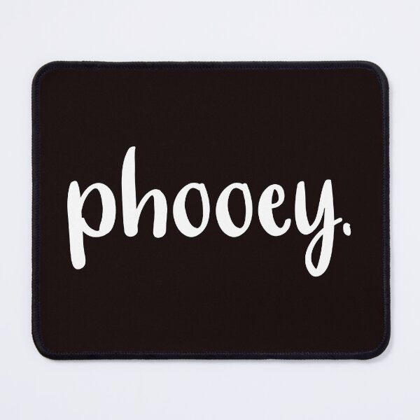 Item preview, Phooey white on black designed and sold by Coop & Company Designs.