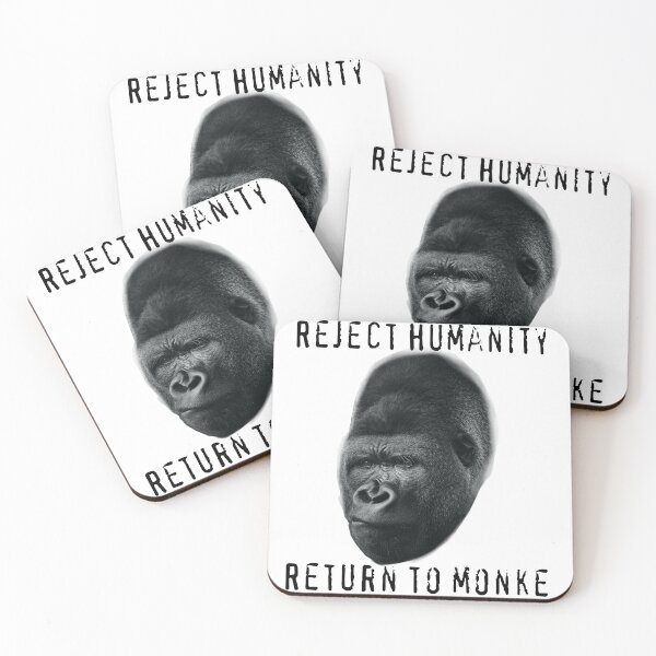 Item preview, Reject Humanity, Return to Monke  designed and sold by Diverlier.