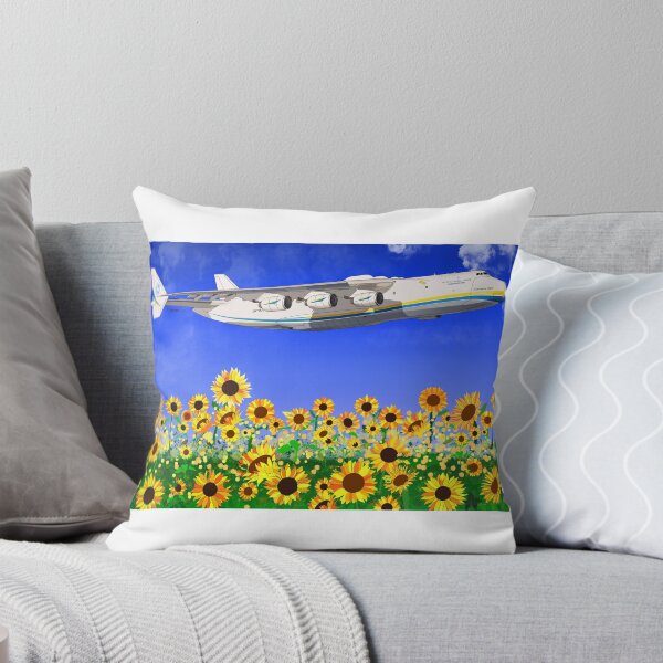 Item preview, Mighty Mryia and sunflowers. Ukrainian Antonov AN225 designed and sold by Theoldgirl900.