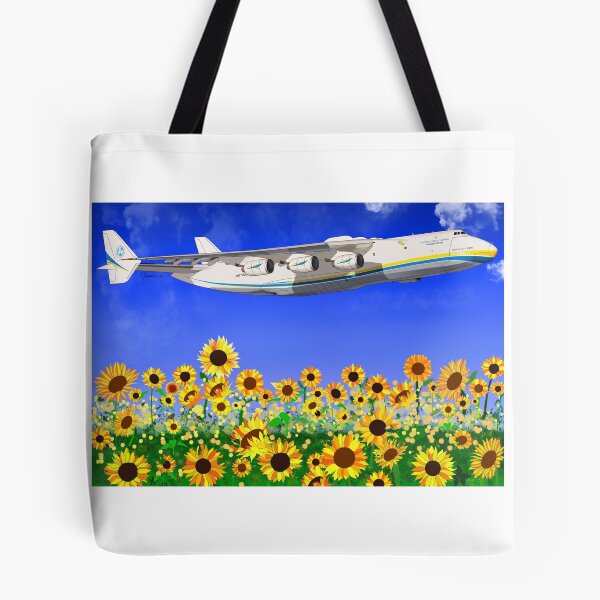 Item preview, Mighty Mryia and sunflowers. Ukrainian Antonov AN225 designed and sold by Theoldgirl900.