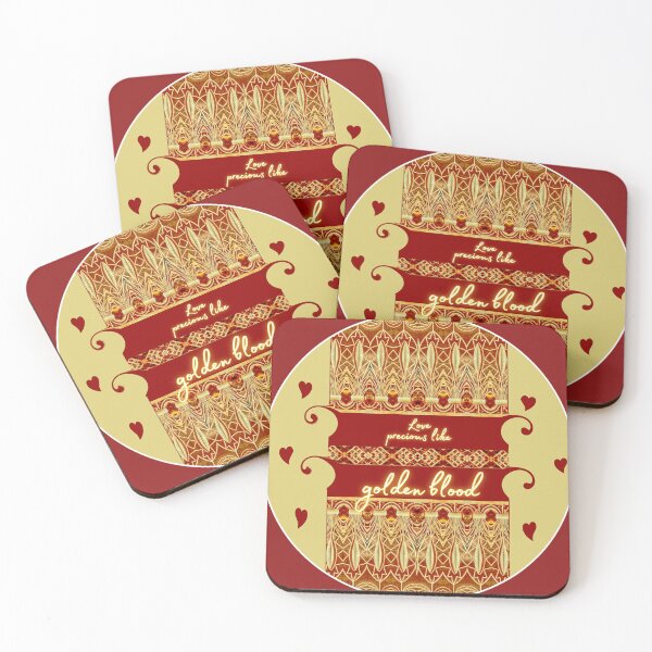 Item preview, Treasures: gold and red - love, valuable as golden blood - photo collage designed and sold by kikidu21.