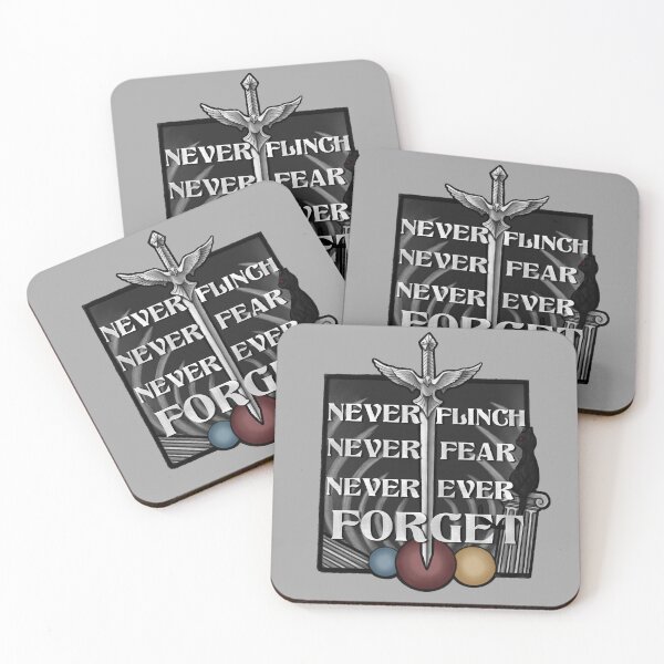 Item preview, Nevernight Quote Design: "Never Flinch, Never Fear, Never Ever Forget" designed and sold by evalesco5.