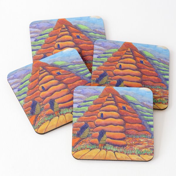 Item preview, 622 - ALIEN CAVE DWELLINGS - DAVE EDWARDS - COLOURED PENCILS - 2022 designed and sold by BLYTHART.