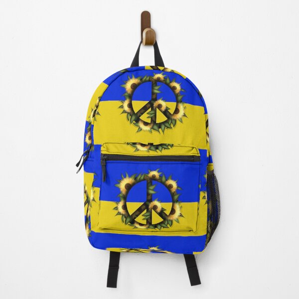 Item preview, Peace symbol with sunflowers - Together for Ukraine designed and sold by Milamara.
