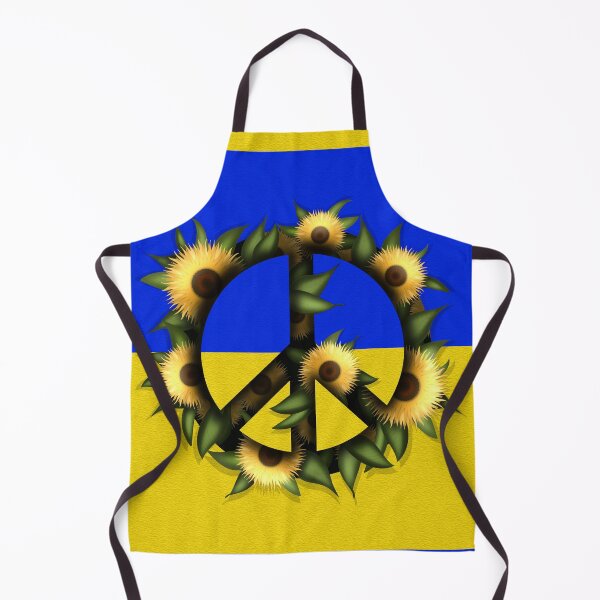 Item preview, Peace symbol with sunflowers - Together for Ukraine designed and sold by Milamara.