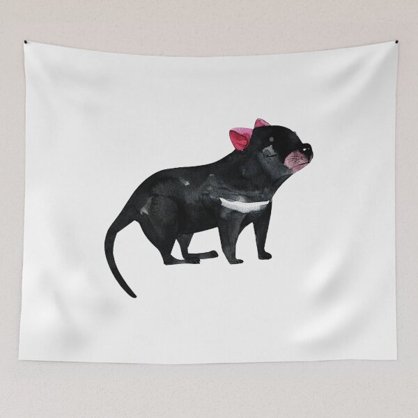Item preview, Cute Tasmanian Devil Watercolour, Australian Tasmanian Devil Watercolor, Australian Animals Drawing, Tasmanian Devil Art designed and sold by Paintcorner.