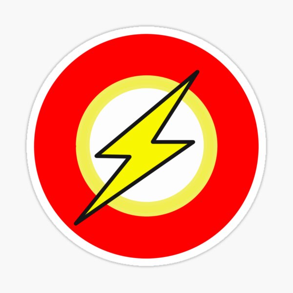 "The Flash Logo" Sticker for Sale by wganderson26 Redbubble