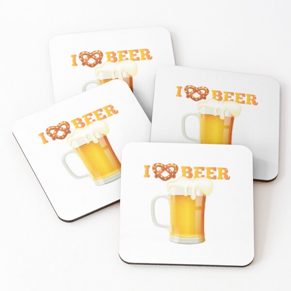 Item preview, I (Heart Pretzel) BEER! (Single Mug on White) designed and sold by PawsitiveMum.