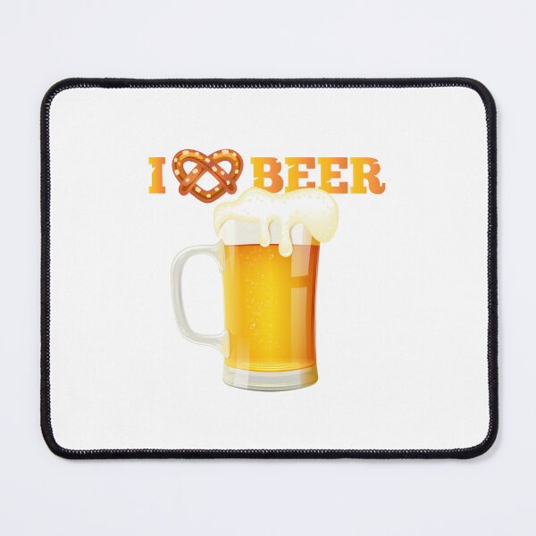 Item preview, I (Heart Pretzel) BEER! (Single Mug on White) designed and sold by PawsitiveMum.