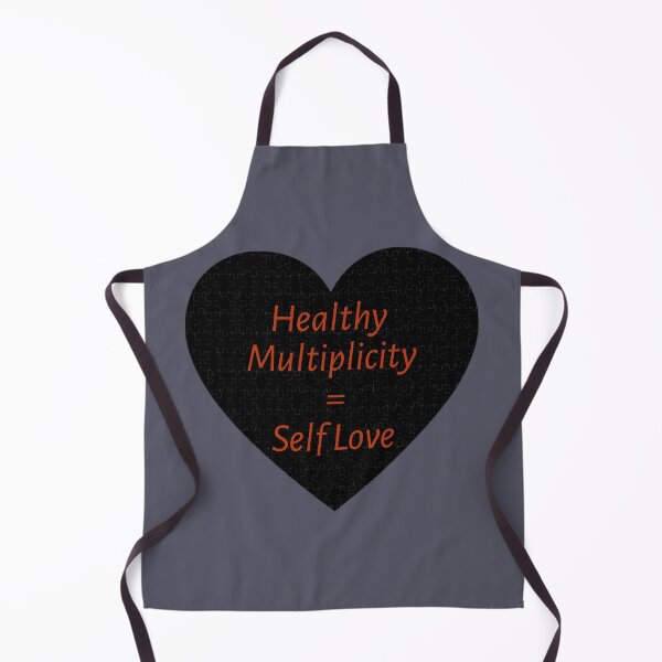 Item preview, Healthy Multiplicity=Self Love--Heart Jigsaw Puzzle Graphic (Script on Smoky Grey) designed and sold by GladBlackLamb.