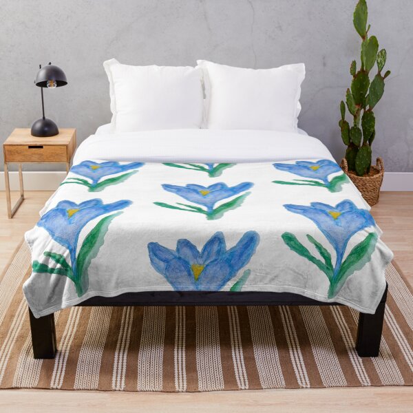 Artikelvorschau, Blaue Krokus-Blume entworfen und verkauft von Cessy Kaplan.