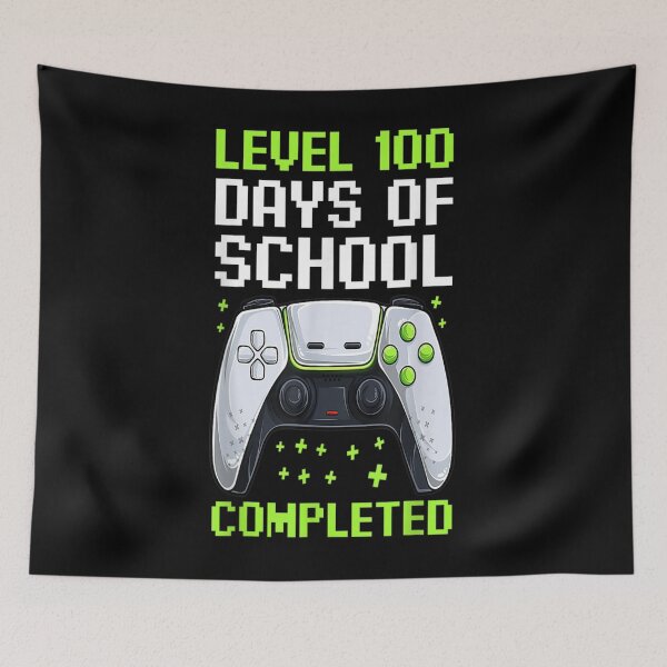 Item preview, 100 Days Of School For Boys Level Completed Gamer  designed and sold by aprilsav.