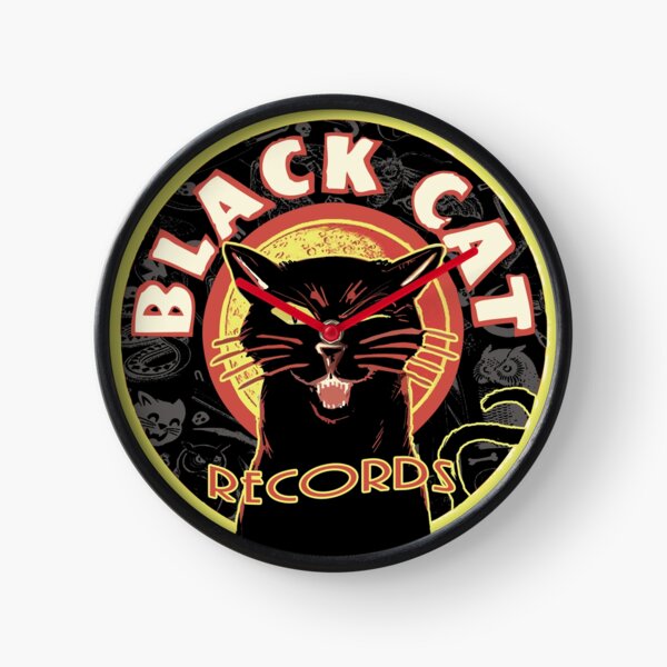 Black Cat LP Art Deco Clock