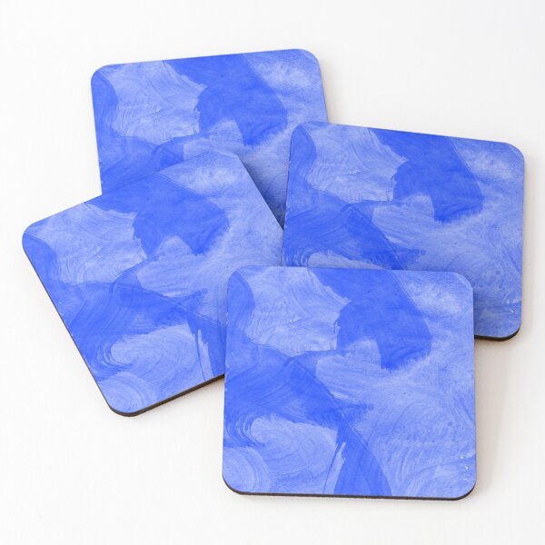 Item preview, Trazos de pintura blanca azul designed and sold by CoolWallpapers.