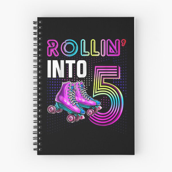 Item preview, Rollin' Into 5 Roller Skating Rink 5th Birthday Party Girls  designed and sold by brita797.