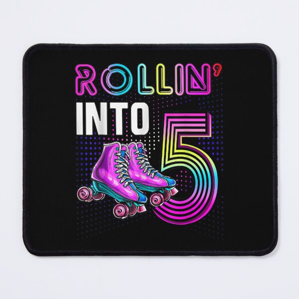 Item preview, Rollin' Into 5 Roller Skating Rink 5th Birthday Party Girls  designed and sold by brita797.