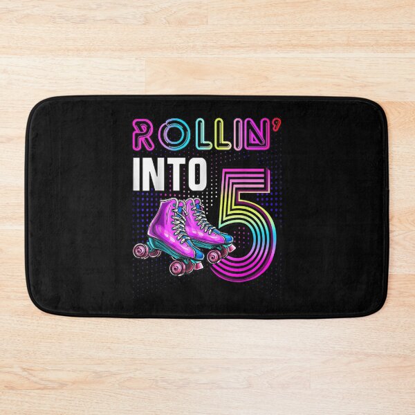 Item preview, Rollin' Into 5 Roller Skating Rink 5th Birthday Party Girls  designed and sold by brita797.