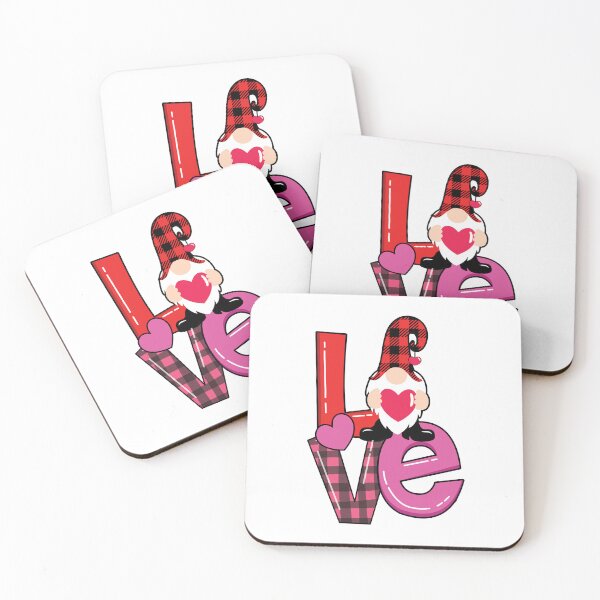 Item preview, Gnome LOVE Pink Red Plaid Valentine's Day designed and sold by EstelleStar.