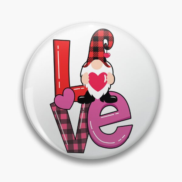 Item preview, Gnome LOVE Pink Red Plaid Valentine's Day designed and sold by EstelleStar.