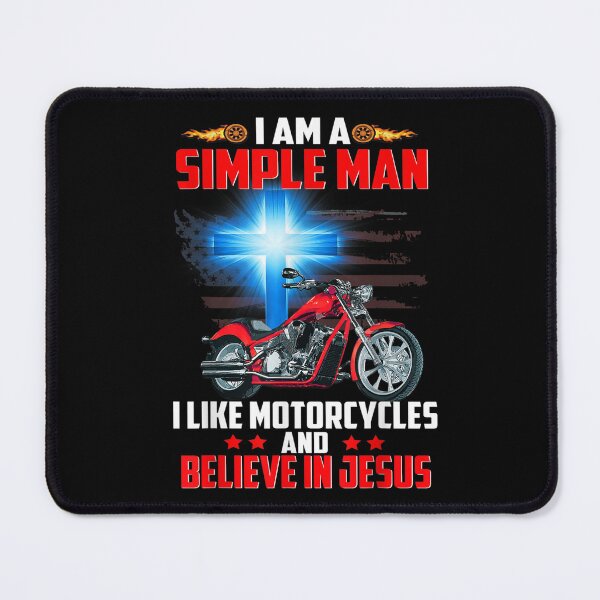 Item preview, I'm A Simple Man I Like Motorcycles Believe In Jesus designed and sold by wendyy88.
