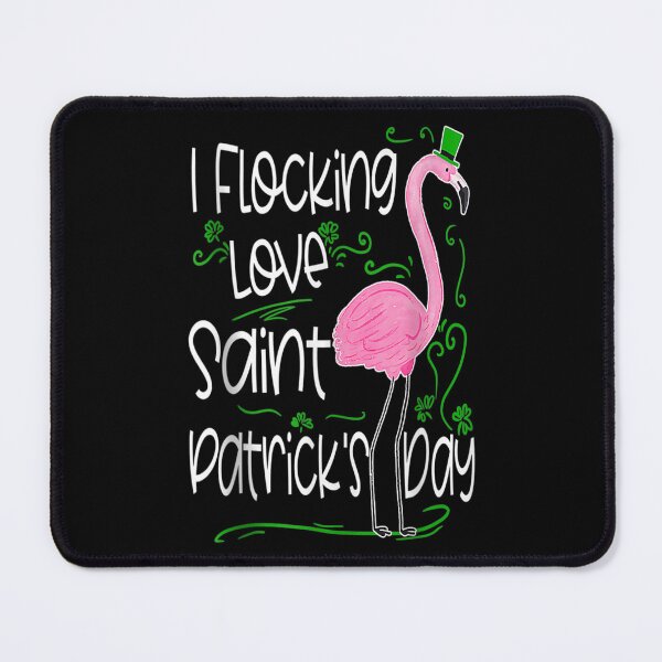 Item preview, Funny Flamingo I Flocking Love St Patrick's Day designed and sold by aprilsav.