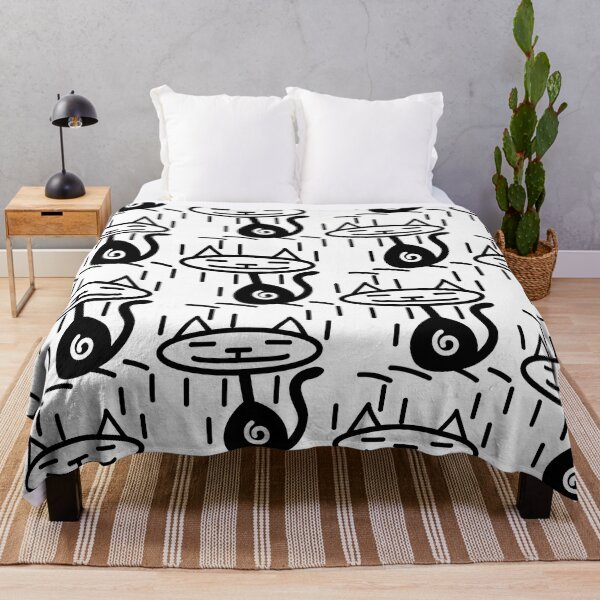 Item preview, black and white cat designed and sold by Markine.