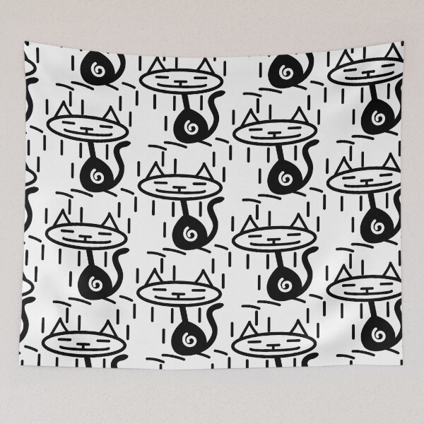 Item preview, black and white cat designed and sold by Markine.