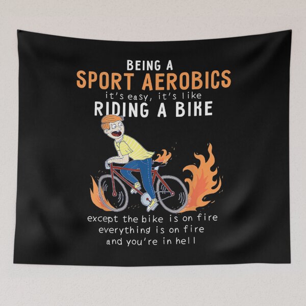 Item preview, Sport Aerobics Like Riding Bike Cyclist Funny  designed and sold by brita797.