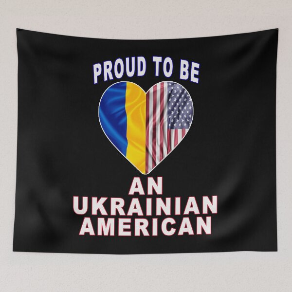Item preview, Proud To Be An Ukrainian American flag designed and sold by majeed10.