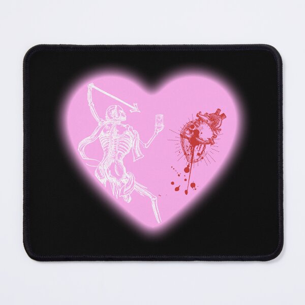 Item preview, Glowing Pink Heart Blackbeard Pirate Flag Reimagined designed and sold by Freihalt.