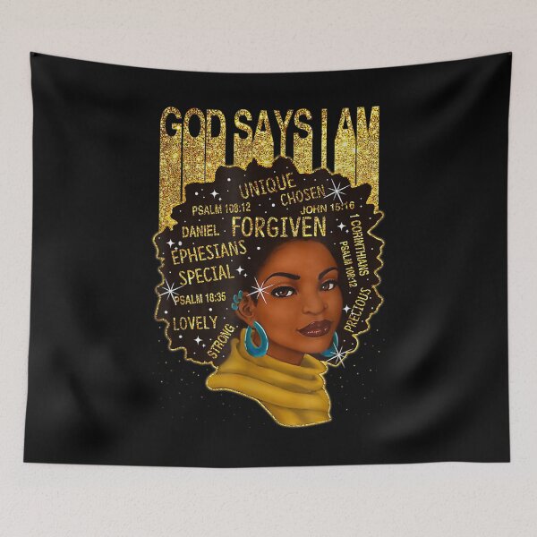 Item preview, Black Woman Africa Afro American Melanin Queen Black History  designed and sold by brita797.